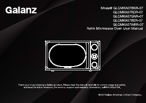 Manual Galanz GLCMKA07BER-07 Microwave