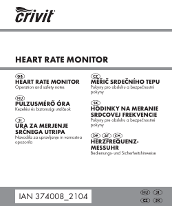 Návod Crivit IAN 374008 Monitor srdcového tepu