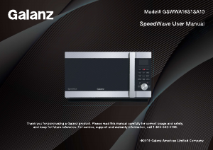 Manual Galanz GSWWA16BKSA10 Microwave