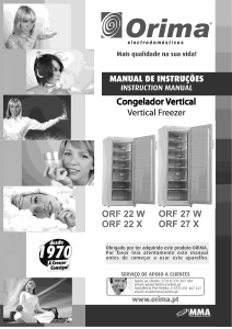 Manual de uso Orima ORF 27 W Congelador