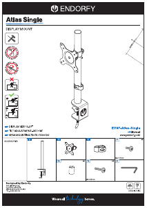 説明書 Endorfy EY8F001 Atlas Single モニターマウント