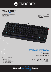 Hướng dẫn sử dụng Endorfy EY5B004 Thock TKL Bàn phím