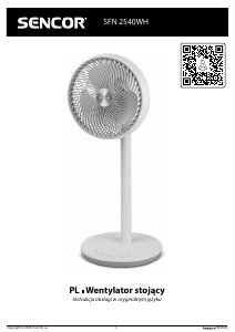 Instrukcja Sencor SFN 2540WH Wentylator