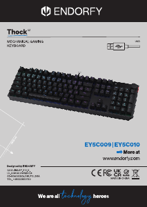 Bruksanvisning Endorfy EY5C010 Thock Tastatur