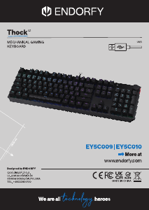 Mode d’emploi Endorfy EY5C010 Thock Clavier