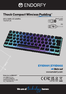 Bruksanvisning Endorfy EY5D001 Thock Compact Wireless Pudding Tastatur
