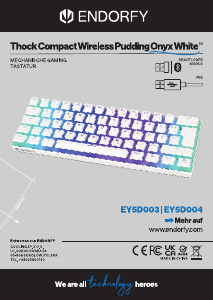 Bruksanvisning Endorfy EY5D003 Thock Compact Wireless Pudding Onyx Tastatur