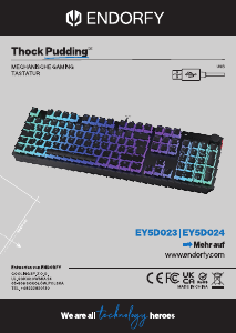 説明書 Endorfy EY5D023 Thock Pudding キーボード