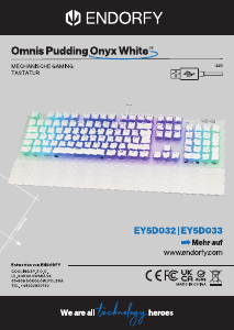 Bruksanvisning Endorfy EY5D032 Omnis Pudding Onyx Tastatur