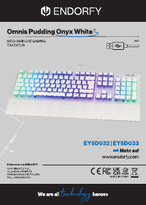 Rokasgrāmata Endorfy EY5D033 Omnis Pudding Onyx Tastatūra