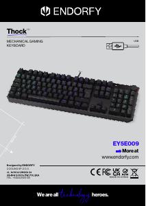 Bruksanvisning Endorfy EY5E009 Thock Tastatur