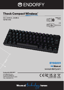 Bruksanvisning Endorfy EY5G001 Thock Compact Wireless Tastatur