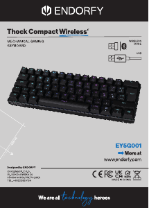 Посібник Endorfy EY5G001 Thock Compact Wireless Клавіатура