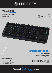 Bruksanvisning Endorfy EY5G003 Thock TKL Tastatur