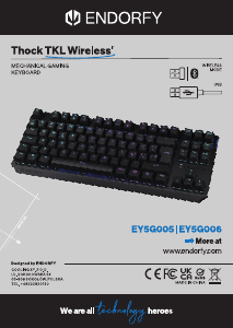 Bruksanvisning Endorfy EY5G006 Thock TKL Wireless Tastatur