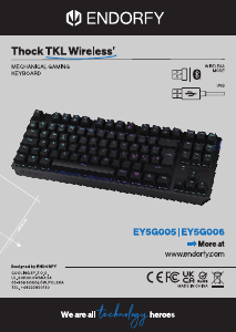 Kullanım kılavuzu Endorfy EY5G006 Thock TKL Wireless Klavye