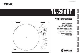 Mode d’emploi TEAC TN-280BT Platine