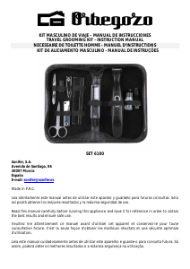 Mode d’emploi Orbegozo SET 6100 Tondeuse à barbe