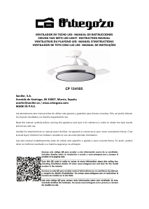 Manual Orbegozo CP 134105 Ventilador de teto