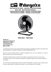 Manual Orbegozo PWO 0850 Fan