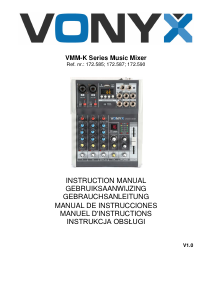 Manual de uso Vonyx VMM-K402 Mesa de mezcla