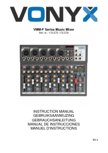 Bedienungsanleitung Vonyx VMM-F401 Mischpult
