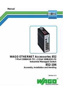 Manual WAGO 852-104 Switch
