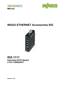 Manual WAGO 852-1111 Switch
