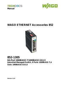 Manual WAGO 852-1305 Switch