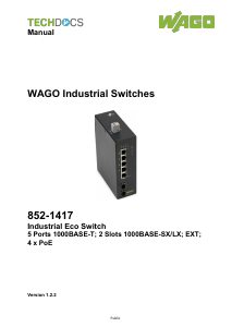Manual WAGO 852-1417 Switch