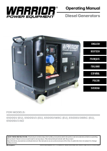 Handleiding Warrior 6500SV-(EU) Generator