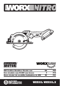 Mode d’emploi Worx WX531L Scie circulaire