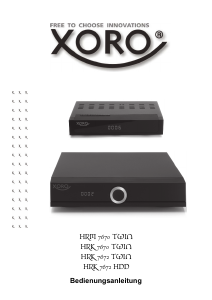 Bedienungsanleitung Xoro HRK 7672 HDD Digital-receiver