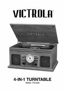 Manual Victrola VTA-250B 4in1 Turntable