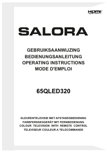 Bedienungsanleitung Salora 65QLED320 LED fernseher