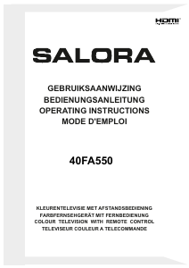 Bedienungsanleitung Salora 40FA550 LED fernseher