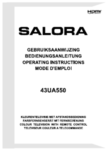 Manual Salora 43UA550 LED Television