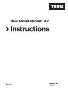 Handleiding Thule Chariot Chinook 2 Fietskar