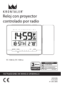 Instrukcja Krontaler PC 1508-w Budzik