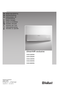 Handleiding Vaillant climaVAIR exclusive VAI5-065WNI Airconditioner