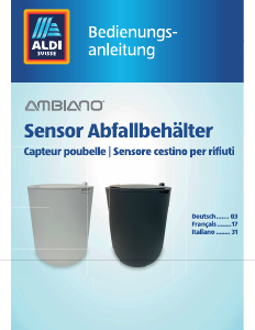 Bedienungsanleitung Ambiano TB 1707 Mülleimer