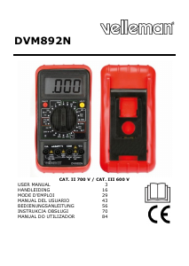 Handleiding Velleman DVM892N Multimeter