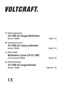 Handleiding Voltcraft VC740E Multimeter