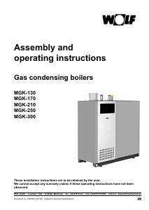 Manual Wolf MGK-130 Gas Boiler