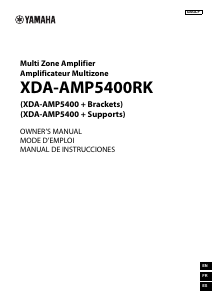 Mode d’emploi Yamaha XDA-AMP5400RK Amplificateur