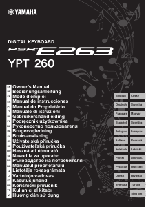 Handleiding Yamaha PSR-E263 Keyboard