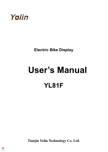 Handleiding Yolin YL81F Fietscomputer