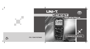 Handleiding UNI-T UT191E Multimeter