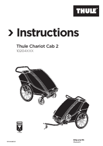 Manual de uso Thule Chariot Cab 2 Remolque de bicicleta