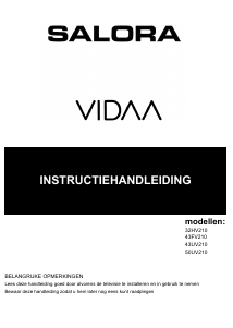 Mode d’emploi Salora 50UV210 Vidaa Téléviseur LED